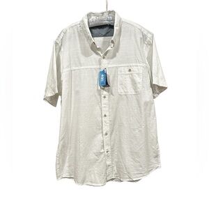 Izod 100% cotton men’s camp shirt.  Size XL NWT